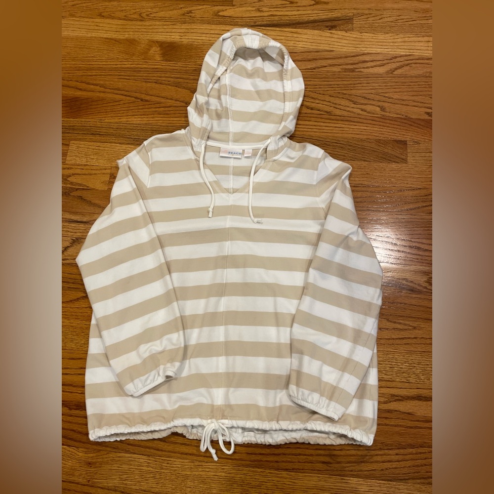 Belle Beach french terry hoodie size L